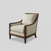 Harrington Armchair - Raymond Alabaster/Walnut
